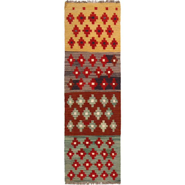Hand Knotted Flatweave Kilim Runner 1' 10" x 6' 4" - No. AL80120