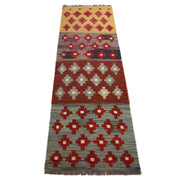 Hand Knotted Flatweave Kilim Runner 1' 10" x 6' 4" - No. AL80120