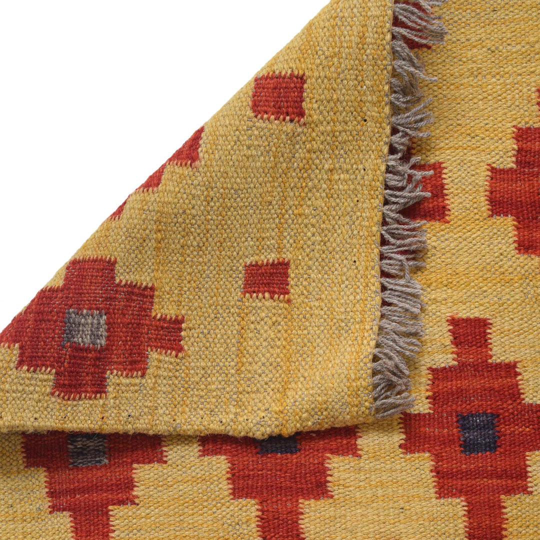 Hand Knotted Flatweave Kilim Runner 1' 10" x 6' 4" - No. AL80120