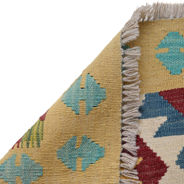 Hand Knotted Flatweave Kilim Runner 1' 8" x 4' 10" - No. AL53329