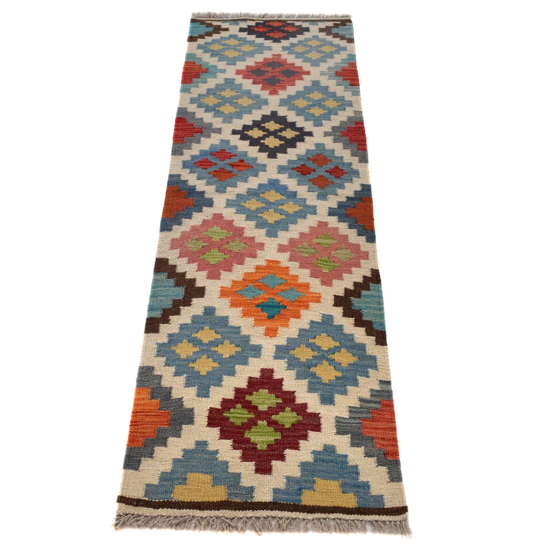 Hand Knotted Flatweave Kilim Runner 1' 7" x 4' 11" - No. AL56573