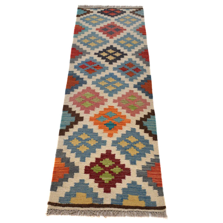 Hand Knotted Flatweave Kilim Runner 1' 7" x 4' 11" - No. AL56573