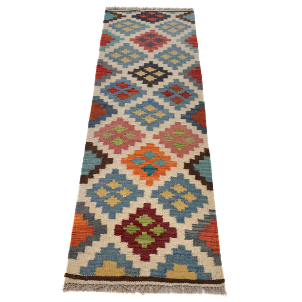 Hand Knotted Flatweave Kilim Runner 1' 7" x 4' 11" - No. AL56573