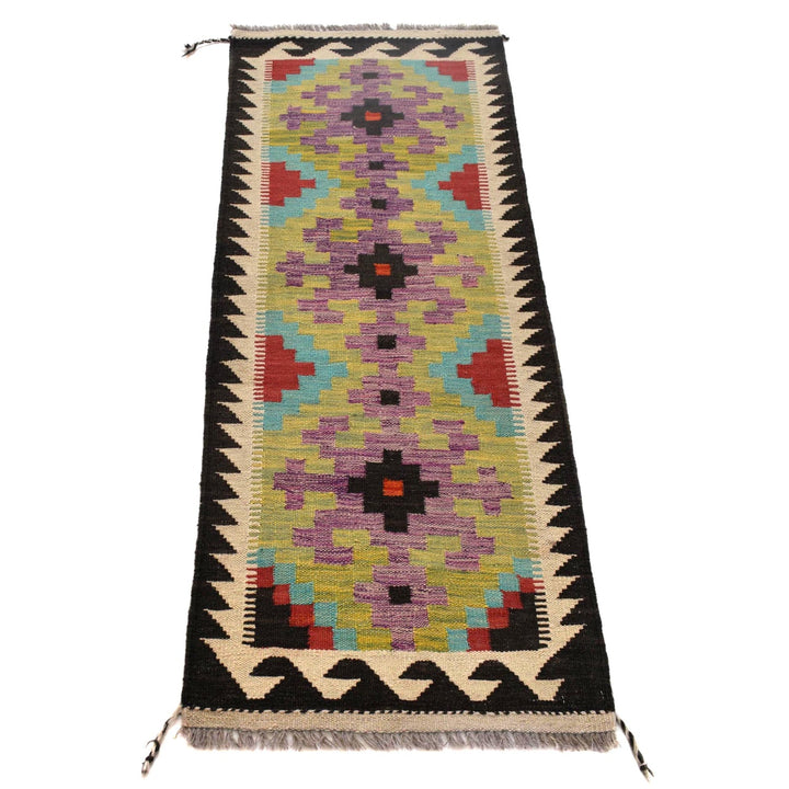 Hand Made Afghan Kilim Runner 1' 9" x 4' 11" - No. AL25181