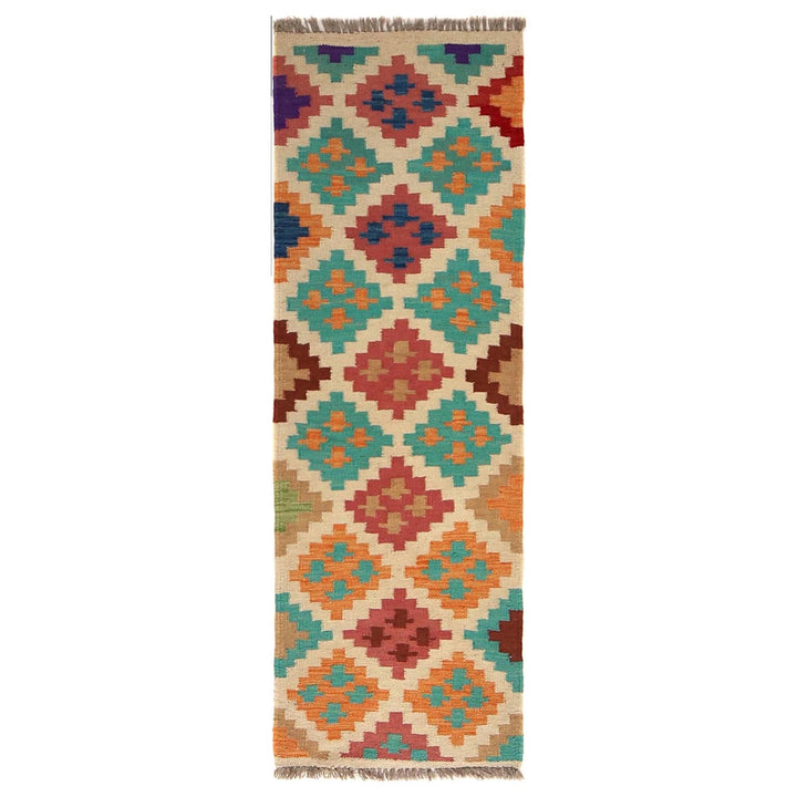 Hand Made Afghan Kilim Runner 1' 7" x 4' 9" - No. AL70001