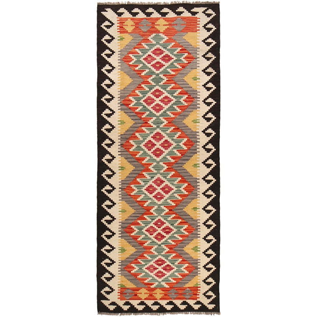 Hand Knotted Afghan Style Kilim Runner 2' 9" x 8' 0" - No. AL66167