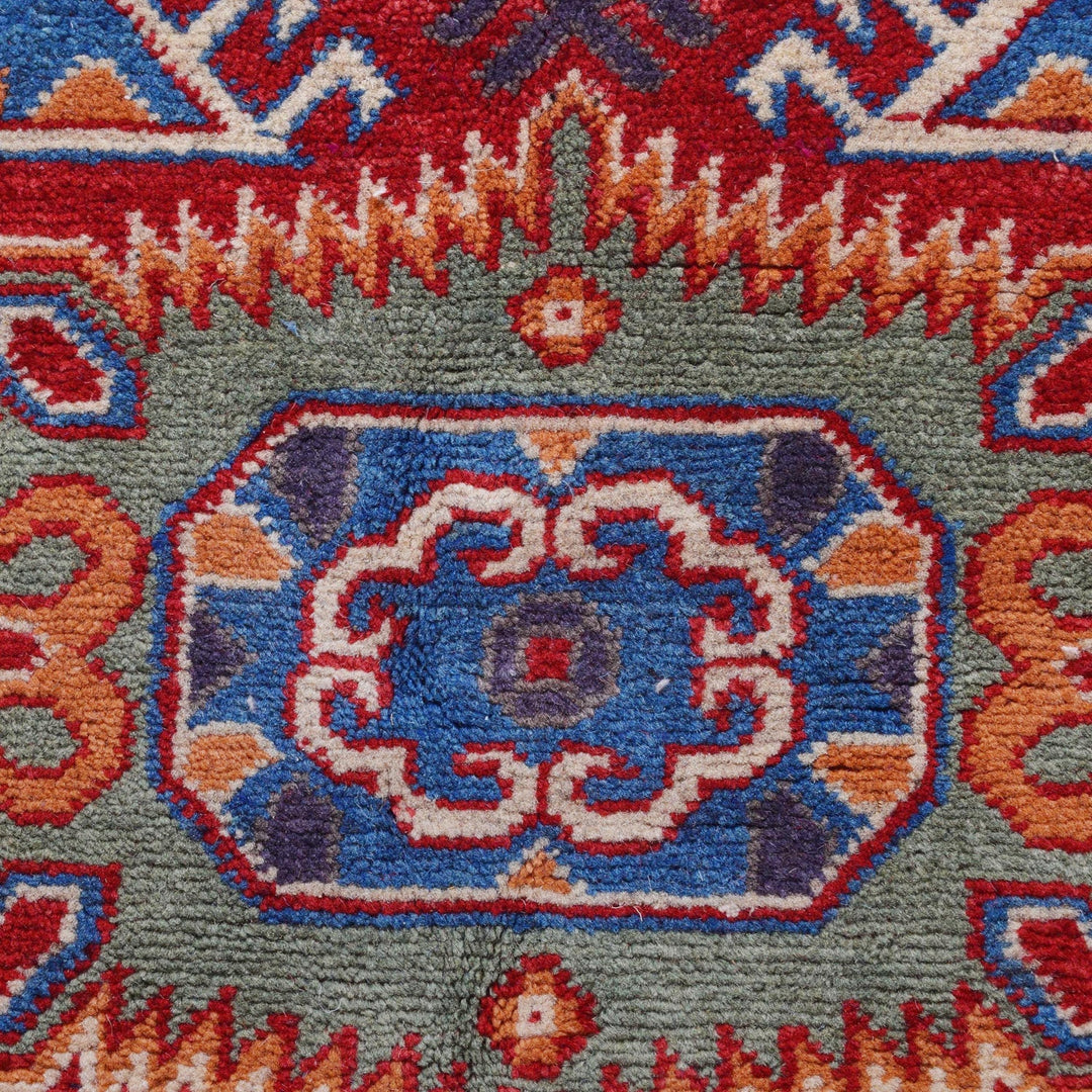 Handmade Kazak Area Rug 6' 9" x 9' 7" - No. AL73124