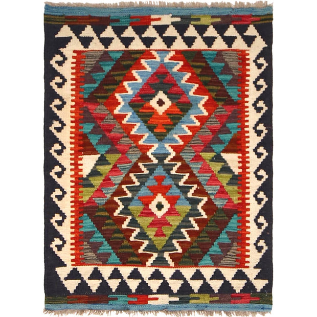 Handmade Vegetable Kilim 2' 3 x 3' 0" - No. AL44297