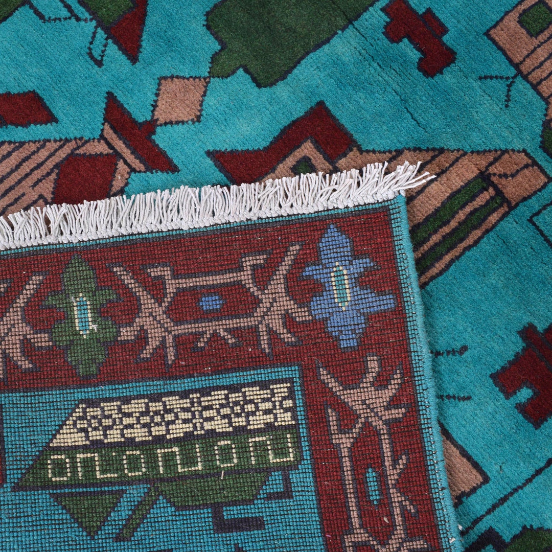 Handcrafted Afghan War Rug 4' 0" x 6' 0" - No. AL24000