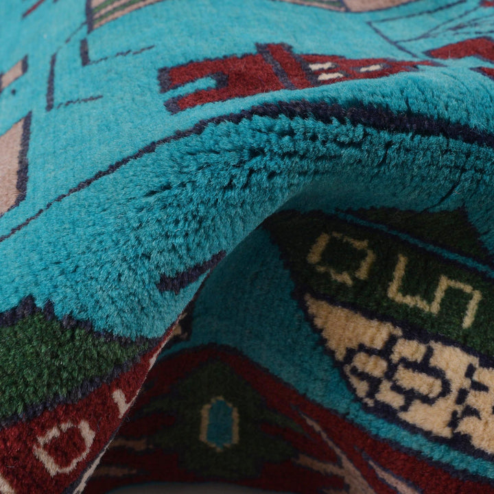 Handcrafted Afghan War Rug 4' 0" x 6' 0" - No. AL24000