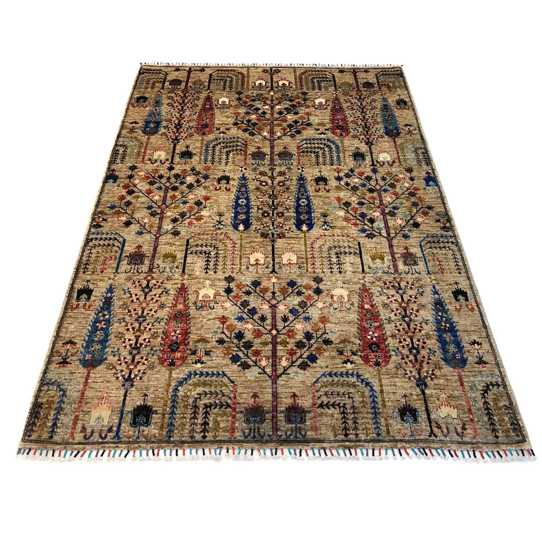 Contemporary Style Tree of Life Rug 5' 8" x 7' 11" - No. AL29383