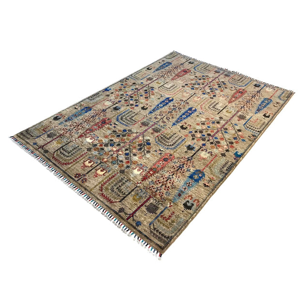 Contemporary Style Tree of Life Rug 5' 8" x 7' 11" - No. AL29383