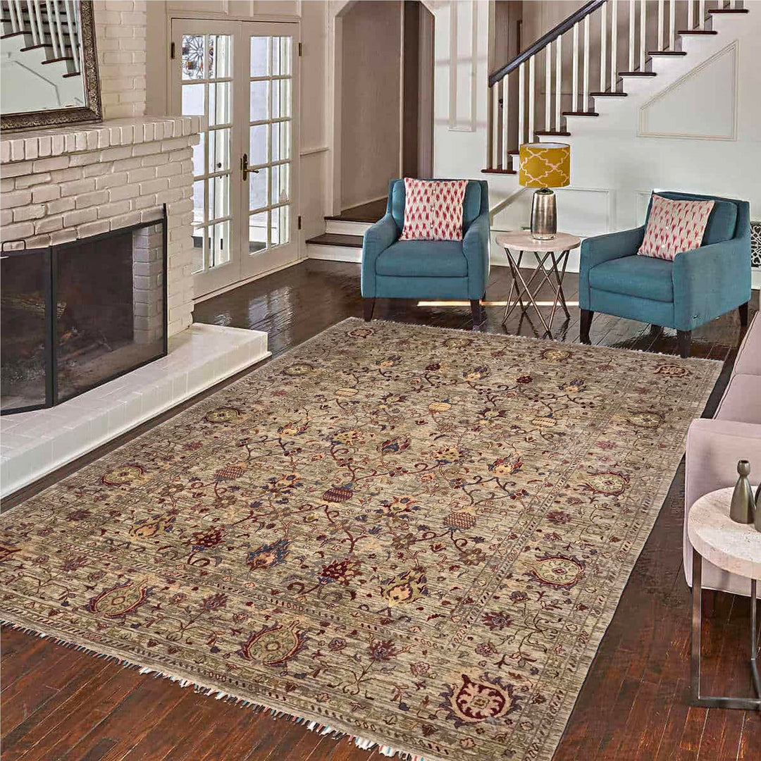 Handmade Sultani Area Rug 9' 2" x 11' 9" - No. AL18641