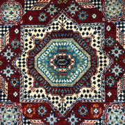Red Color Mamluk Carpet 3' 3" x 4' 11" - No. AL79298