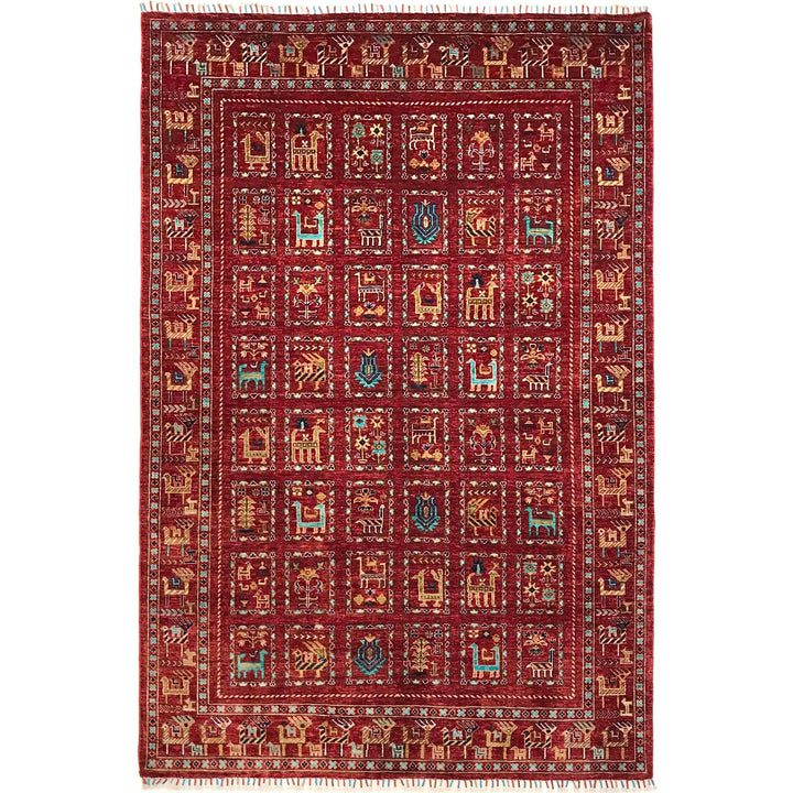 Persian Style Shikargah Rug 5' 7" x 8' 9" - No. AL49587