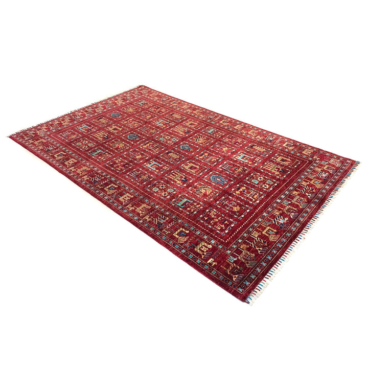 Persian Style Shikargah Rug 5' 7" x 8' 9" - No. AL49587