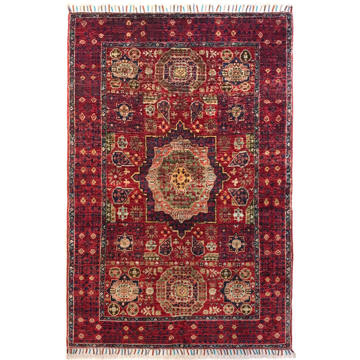 Oriental Mamluk Area Rug 3' 3" x 4' 9" - No. AL49140
