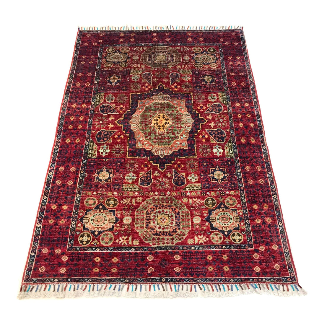 Oriental Mamluk Area Rug 3' 3" x 4' 9" - No. AL49140