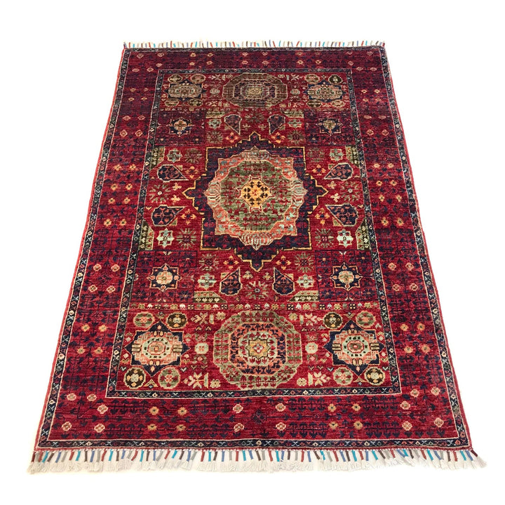 Oriental Mamluk Area Rug 3' 3" x 4' 9" - No. AL49140