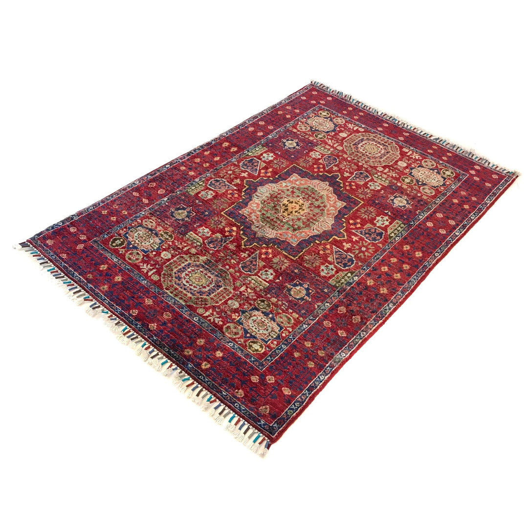 Oriental Mamluk Area Rug 3' 3" x 4' 9" - No. AL49140