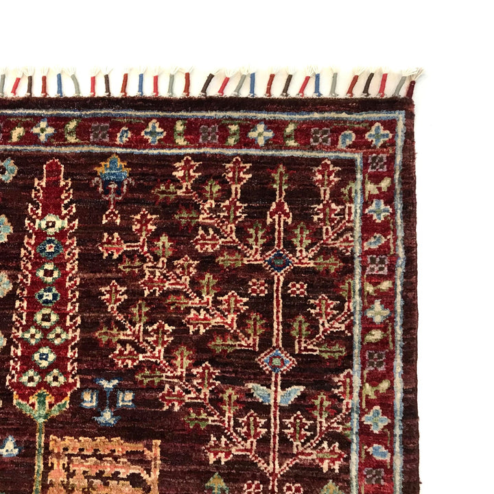 Hand Knotted Modern Tree of Life Rug 3' 5" x 5' 0" - No. AL12577