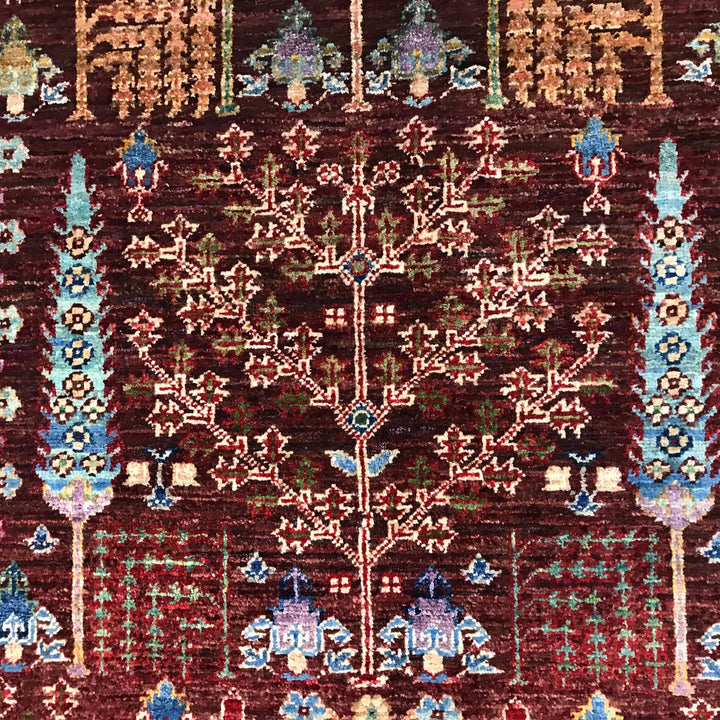Hand Knotted Modern Tree of Life Rug 3' 5" x 5' 0" - No. AL12577