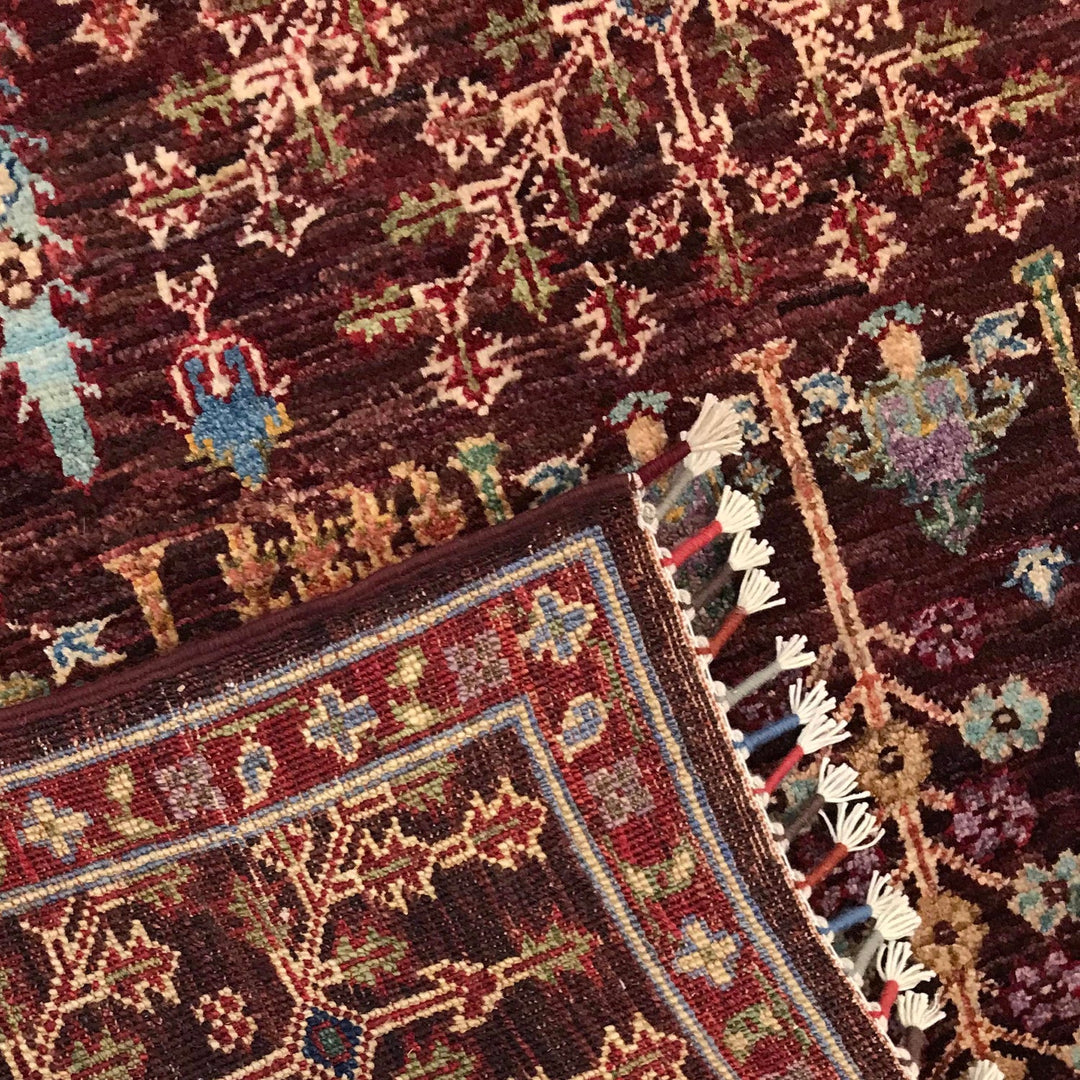 Hand Knotted Modern Tree of Life Rug 3' 5" x 5' 0" - No. AL12577