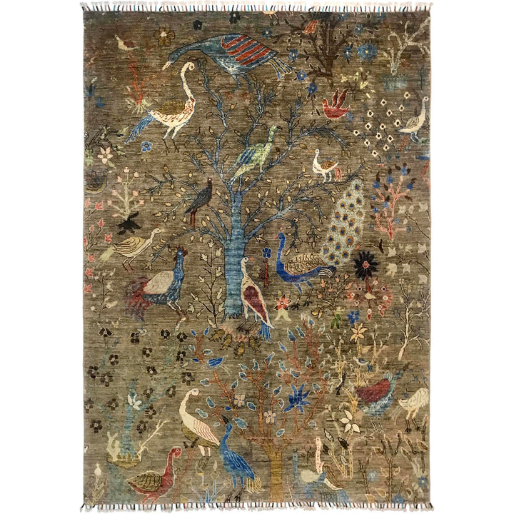Shikargah Wool Carpet 5' 9" x 7' 9" - No. AL29532