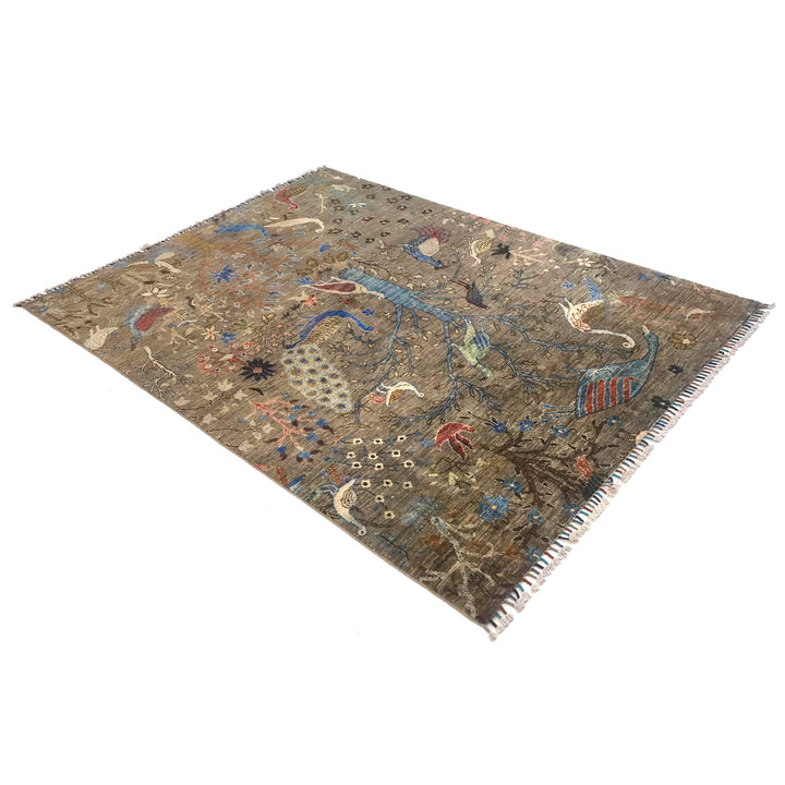 Shikargah Wool Carpet 5' 9" x 7' 9" - No. AL29532