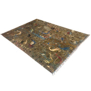 Shikargah Wool Carpet 5' 9" x 7' 9" - No. AL40149