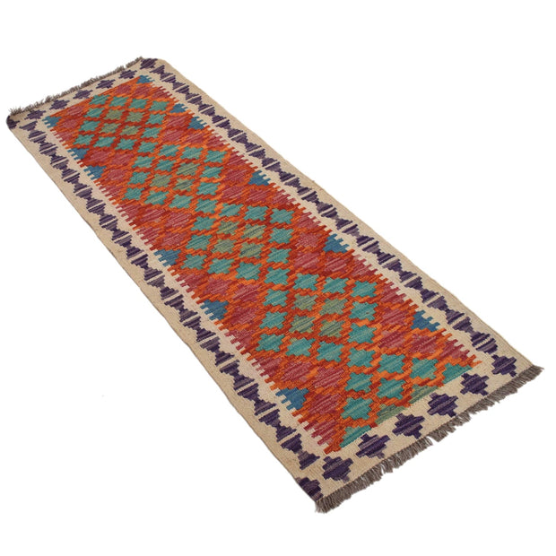 Hand Made Afghan Kilim Runner 1' 8" x 4' 9" - No. AL46914