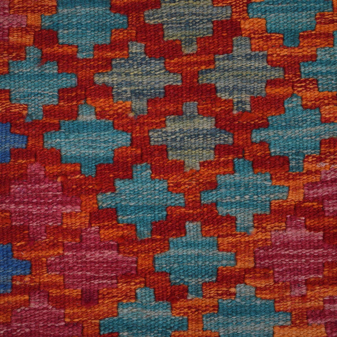 Hand Made Afghan Kilim Runner 1' 8" x 4' 9" - No. AL46914