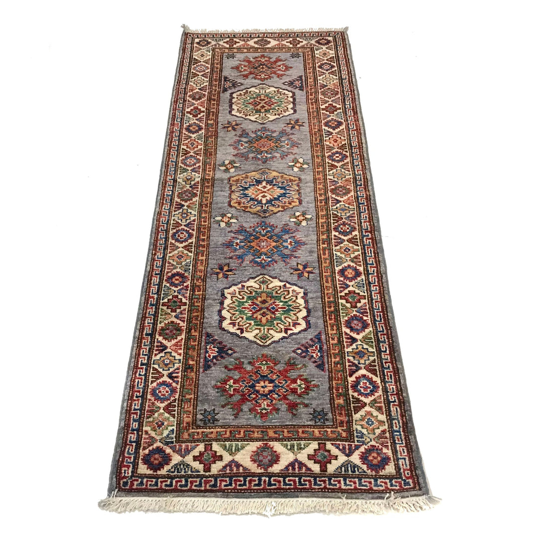 Fine Kazak Oriental Runner Rug 2' 0" x 5' 8" - No. AL10408