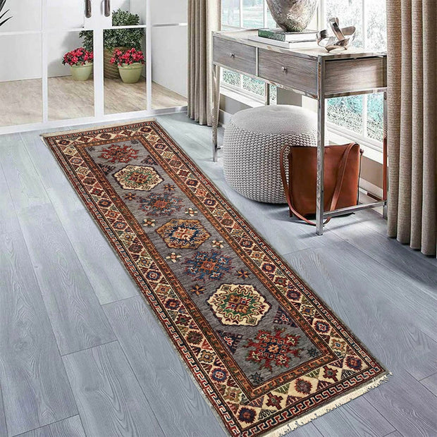Fine Kazak Oriental Runner Rug 2' 0" x 5' 8" - No. AL10408
