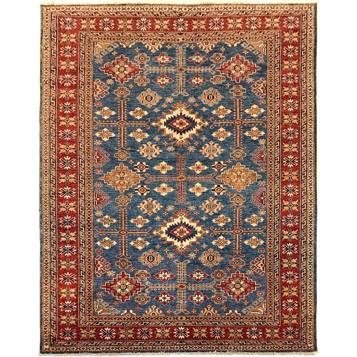 Premium Hand Knotted Kazak Rug 7' 3" x 10' 3" - No. AL38694