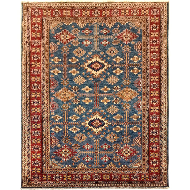 Premium Hand Knotted Kazak Rug 7' 3" x 10' 3" - No. AL38694
