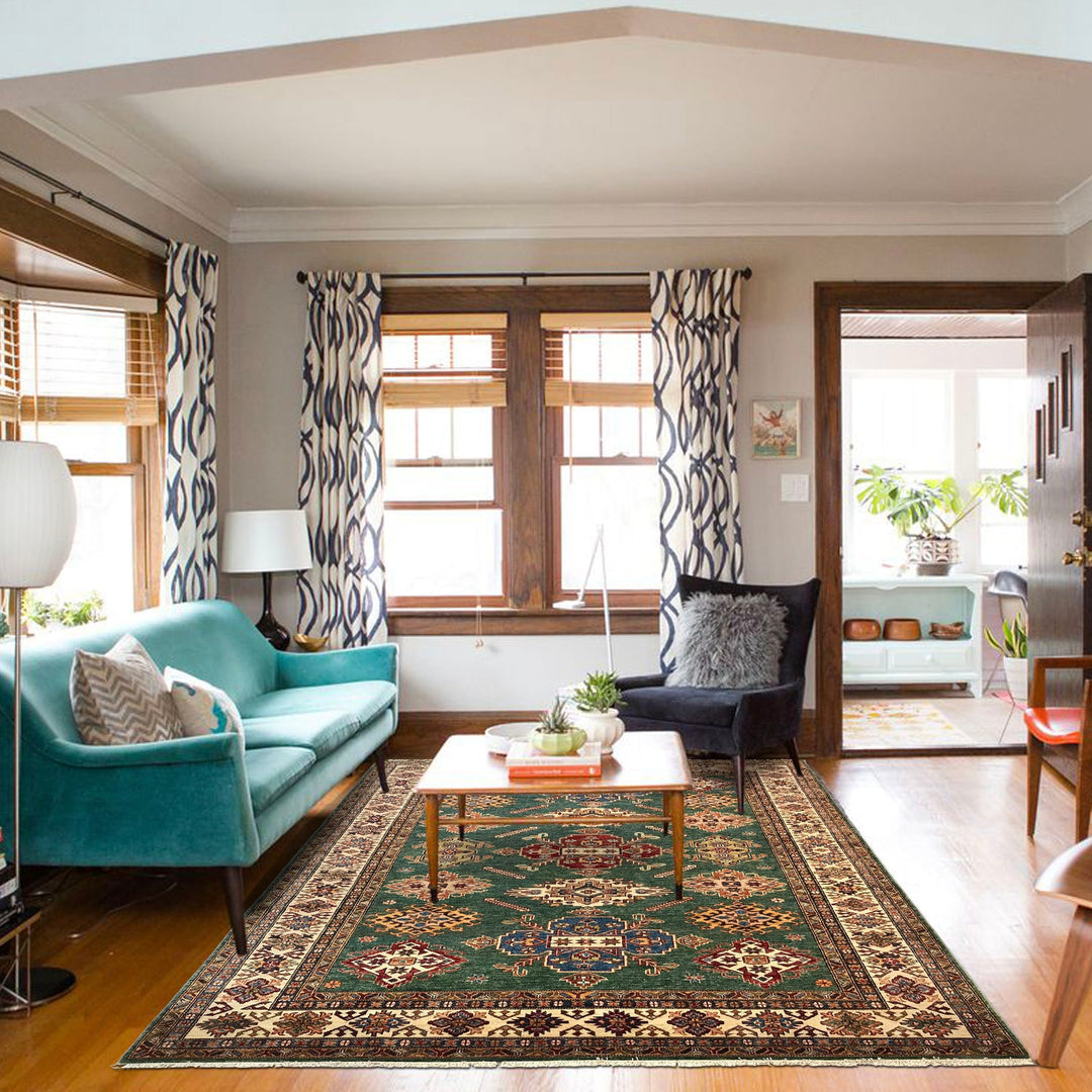 High-Quality Kazak Area Rug 6' 11" x 10' 0" - No. AL73218