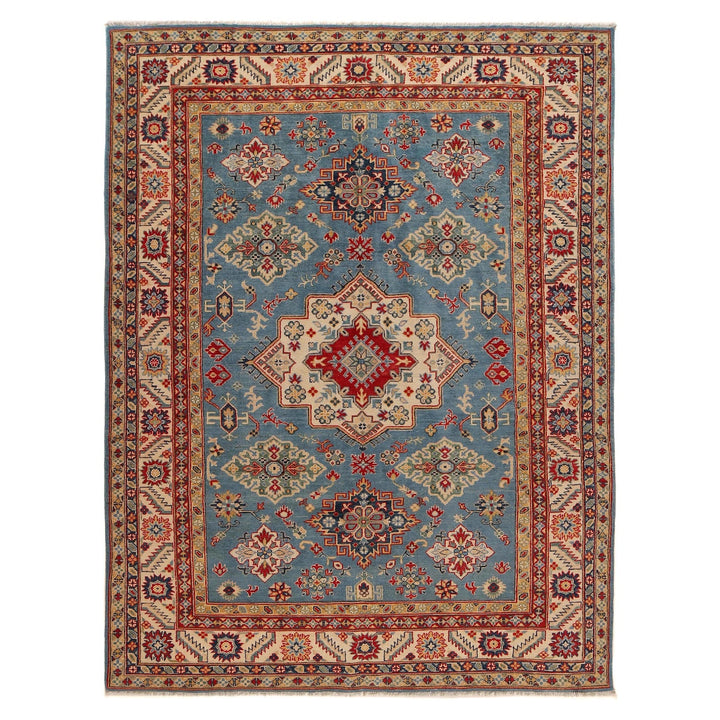Blue Color Kazak Rug 6' 6" x 9' 9" - No. AL57954
