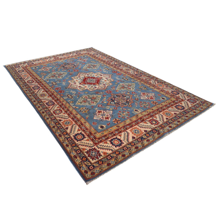 Blue Color Kazak Rug 6' 6" x 9' 9" - No. AL57954