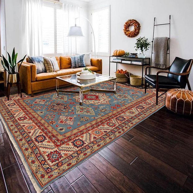 Blue Color Kazak Rug 6' 6" x 9' 9" - No. AL57954