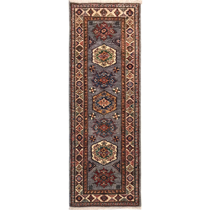Premium Hand Knotted Kazak Runner Rug 2' 2" x 5' 8" - No. AL21007