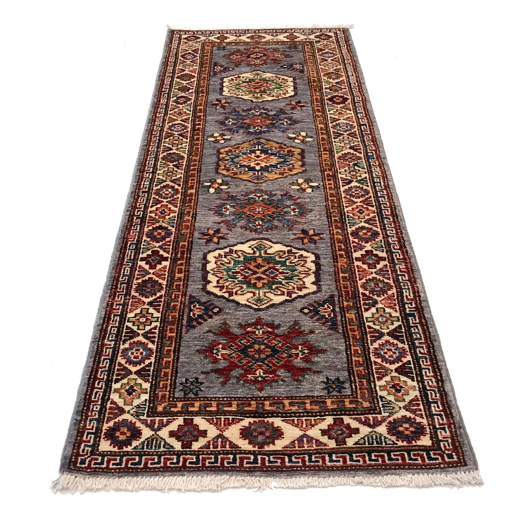 Premium Hand Knotted Kazak Runner Rug 2' 2" x 5' 8" - No. AL21007
