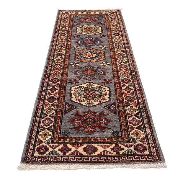 Premium Hand Knotted Kazak Runner Rug 2' 2" x 5' 8" - No. AL21007
