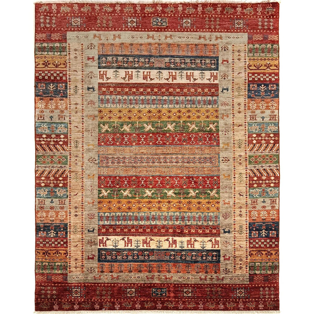 Handmade Shikargah Area Rug 5' 7" x 8' 3" - No. AL87313