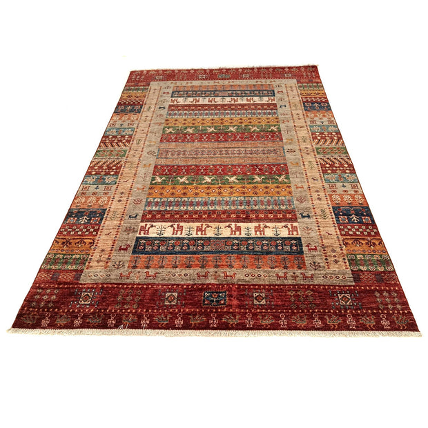 Handmade Shikargah Area Rug 5' 7" x 8' 3" - No. AL87313