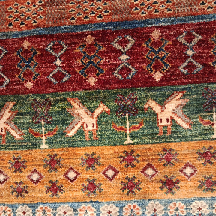 Handmade Shikargah Area Rug 5' 7" x 8' 3" - No. AL87313