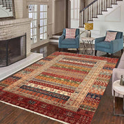 Handmade Shikargah Area Rug 5' 7" x 8' 3" - No. AL87313