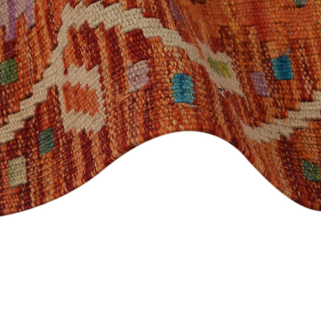 Handmade Turkish Design Wool Kilim 3' 2" x 4' 9" - No. AL55340