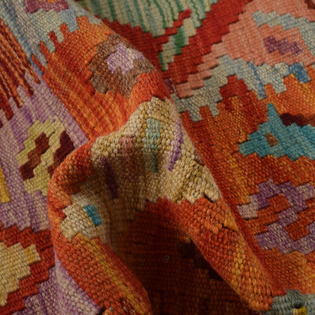 Handmade Turkish Design Wool Kilim 3' 2" x 4' 9" - No. AL55340