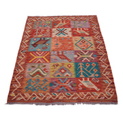 Handmade Afghan Vegetable Kilim 3' 0" x 4' 8" - No. AL86021